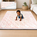 Zenkitch Baby Play Mat,Removable Washable Cover,50" × 50" ,Soft and Non-Slip for Infants and Toddlers, Suitable for Playpen and Floors