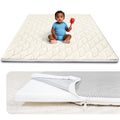 Zenkitch Baby Play Mat,Removable Washable Cover,50" × 50" ,Soft and Non-Slip for Infants and Toddlers, Suitable for Playpen and Floors